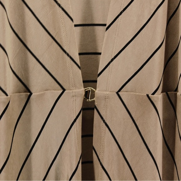 Chico’s Travelers Tab and Black Stripe Maxi Cardigan Capsule Chic Size XL - Picture 5 of 11